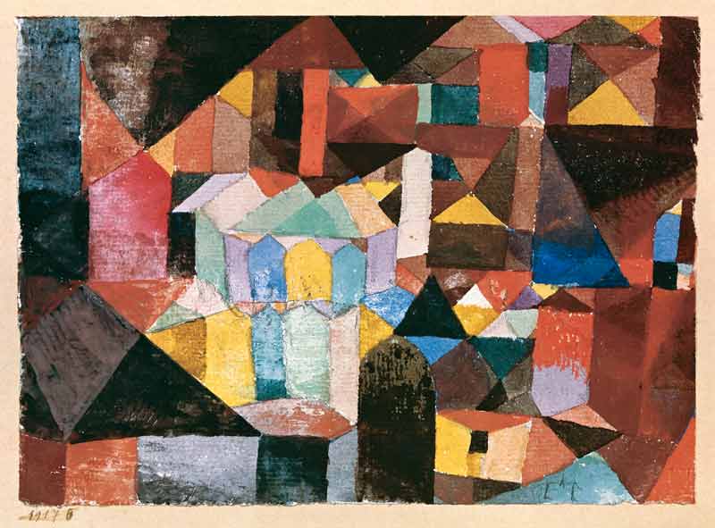 Cheerful architecture from Paul Klee
