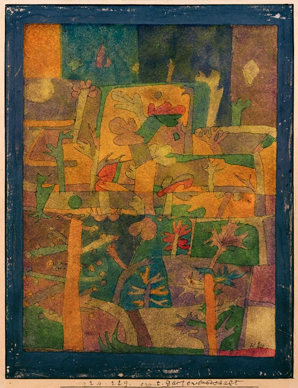 Orientalische Gartenlandschaft, 1924. from Paul Klee