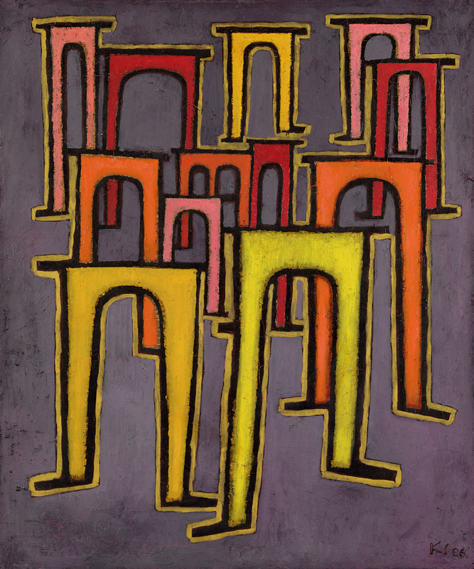 Revolution des Viadukts, 1937. from Paul Klee