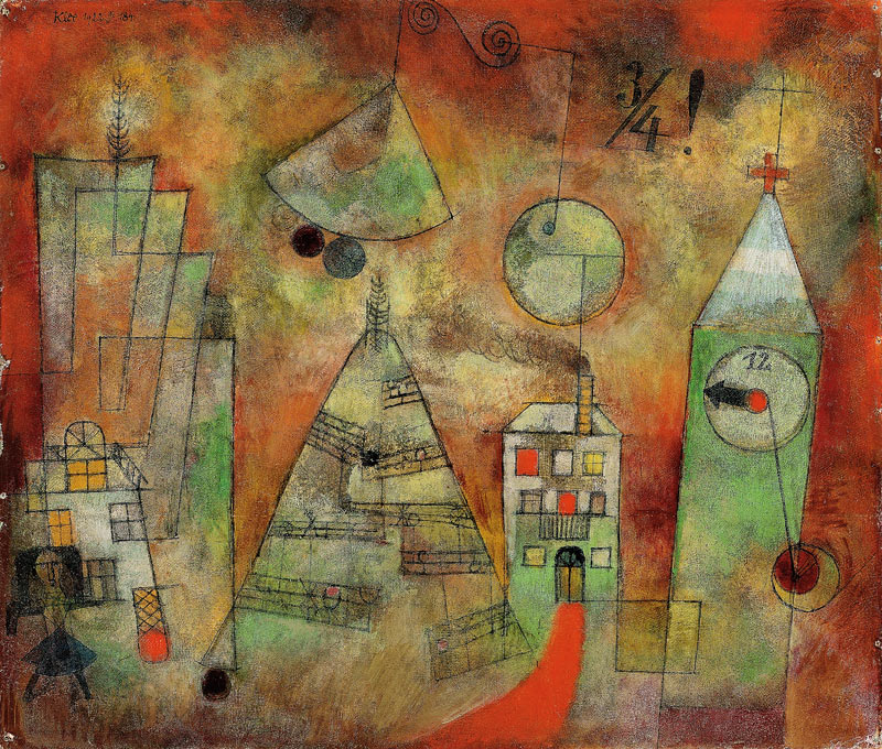 Schicksalstunde um dreiviertel zwölf from Paul Klee