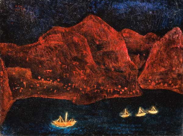 Suedliche Kueste abends, 1925. from Paul Klee