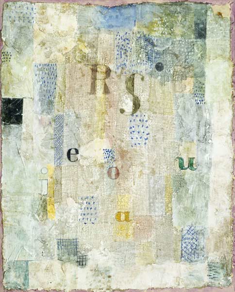 Vocal Fabric of the Singer Rosa Silber from Paul Klee