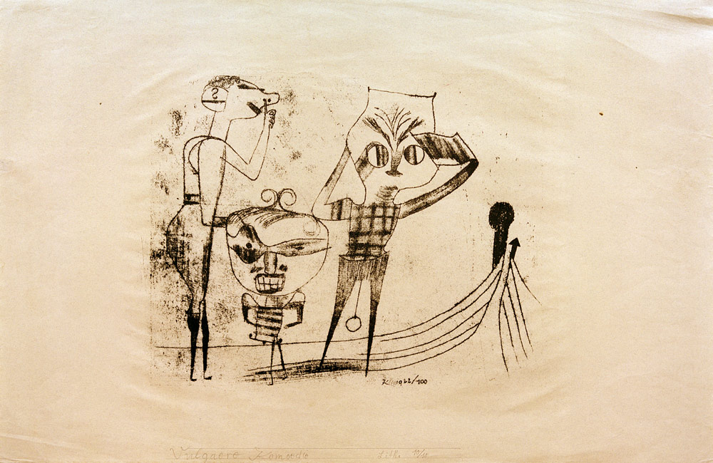 Vulgaere Komoedie, 1922, 100. from Paul Klee