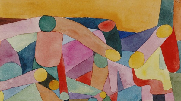 (Untitled) Colour composition, c.1914 (w/c and pencil on paper)  from Paul Klee