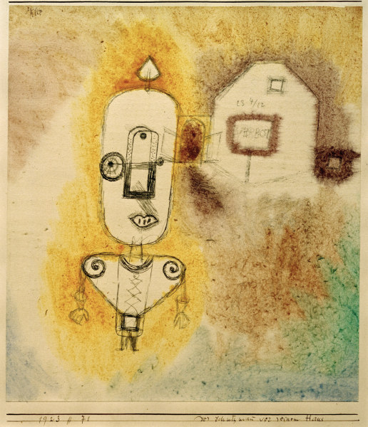 Der Schutzmann vor seinem Haus, from Paul Klee