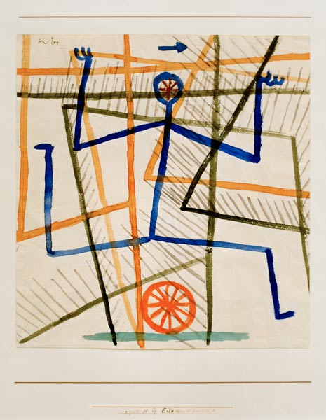 Eile ohne Ruecksicht, 1935, from Paul Klee