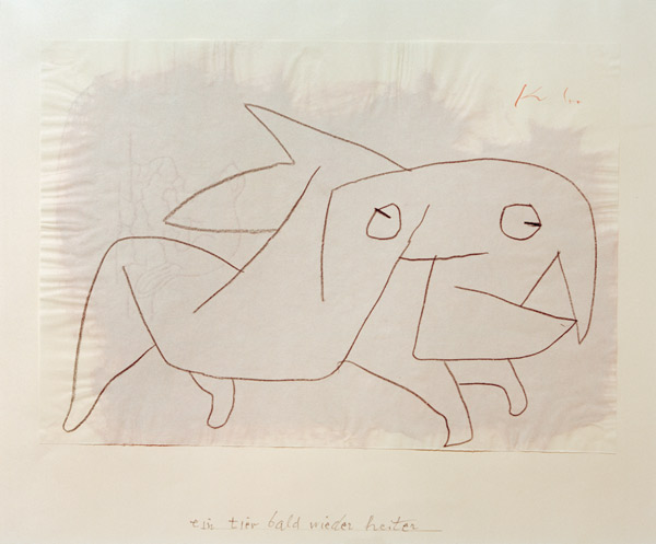 ein tier bald wieder heiter, 1940, from Paul Klee