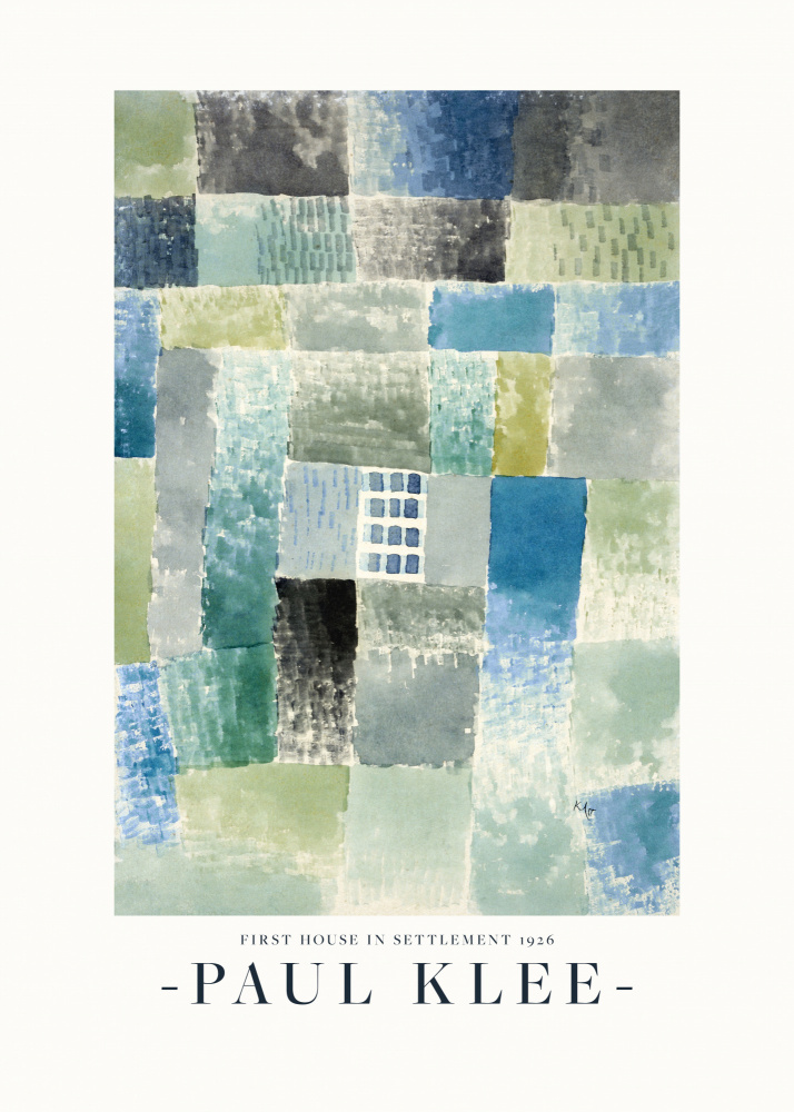 First House in a Settlement 1926 from Paul Klee