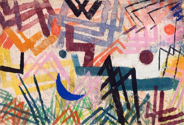 Spiel der Kräfte einer Lechlandschaft from Paul Klee