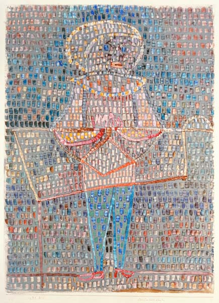 Boy dressed up from Paul Klee