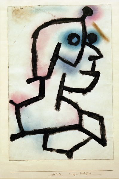 Krieger Stahlblick, 1939. from Paul Klee