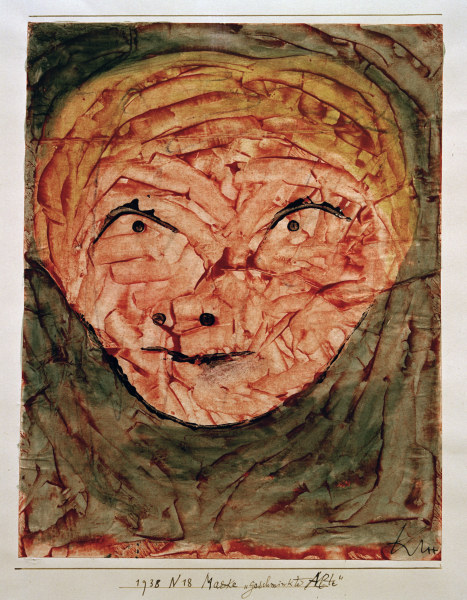 Maske geschminkte Alte, from Paul Klee