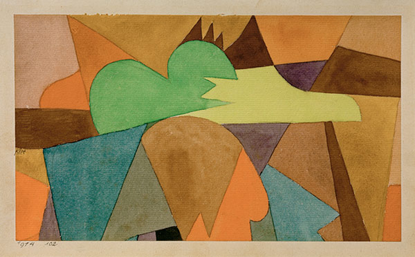 mit d. braunen Spitzen, 1914, 102. from Paul Klee