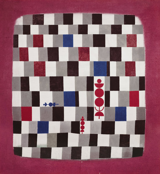 Super Chess, 1937 (no 141) (oil on burlap)  from Paul Klee
