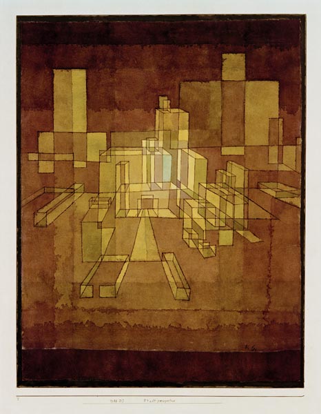 Stadtperspective, 1928, 137 (D 7). from Paul Klee