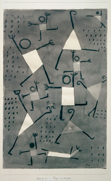 Taenze vor Angst, 1938,90. from Paul Klee