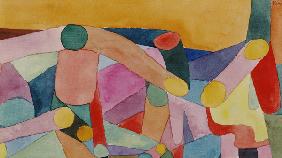 (Untitled) Colour composition, c.1914 (w/c and pencil on paper) 