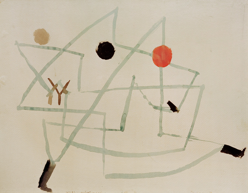 verhext und eilig, from Paul Klee