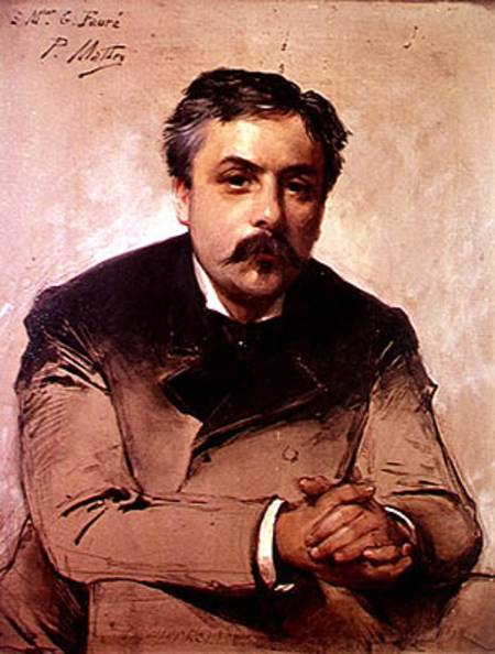 Portrait of Gabriel Faure (1845-1924) from Paul Mathey