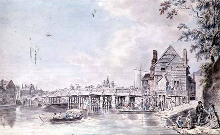 The Old Bridge at Windsor from Paul Sandby