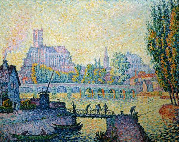 Auxerre, bridge about the Yonne from Paul Signac