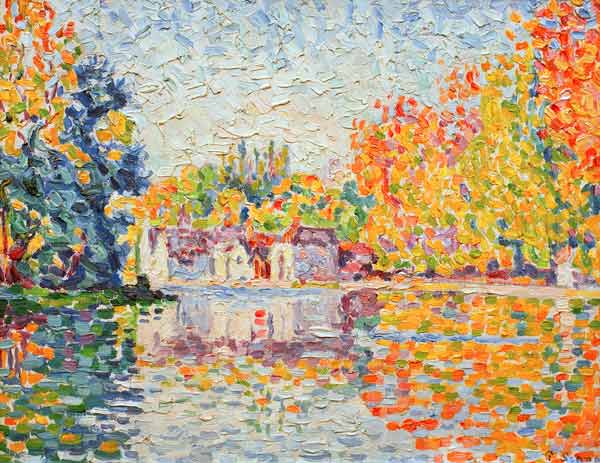The Seine near Samois (from a series of 4 studies) from Paul Signac