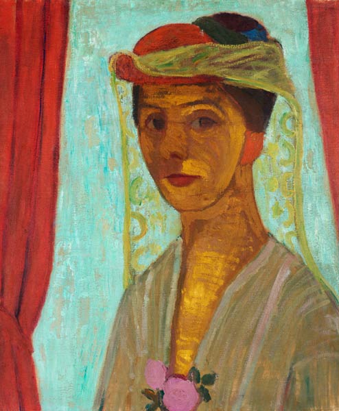Self-portrait with hat and veil from Paula Modersohn-Becker