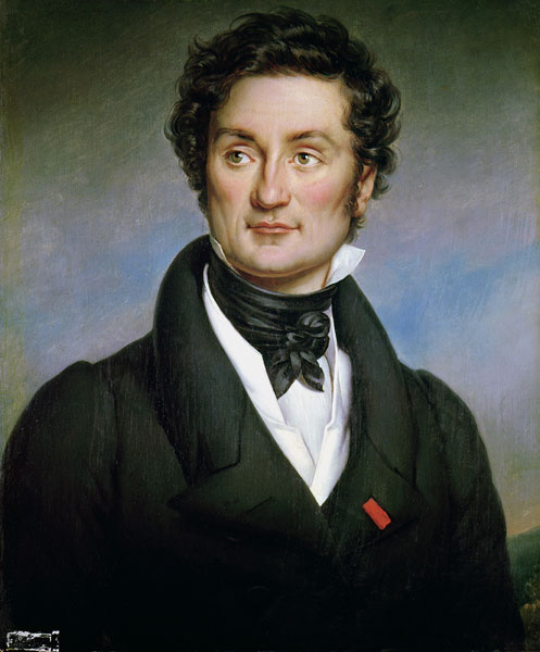 Portrait of Charles Nodier (1780-1844) from Paulin Jean Baptiste Guerin