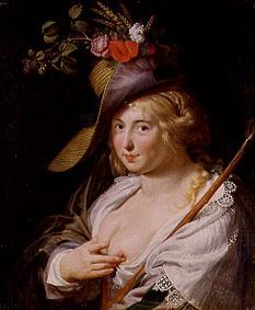 The fair-haired shepherdess from Paulus Moreelse