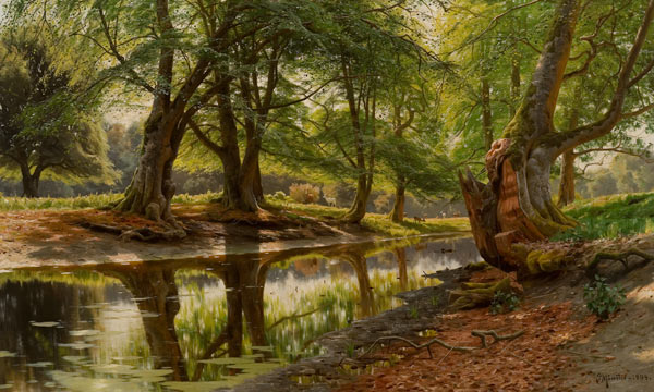 Spring Day at the Forest Stream from Peder Moensted