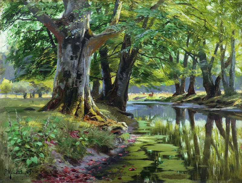 Summer at the Forest Stream from Peder Moensted