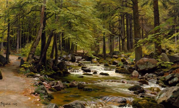 Forest Stream in Spring from Peder Moensted