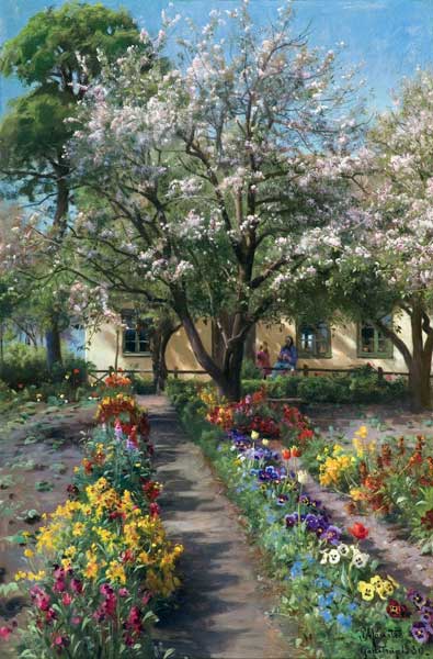 Garden in Bloom in Spring from Peder Moensted