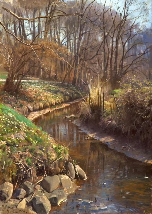 Spring at the Forest Stream from Peder Moensted