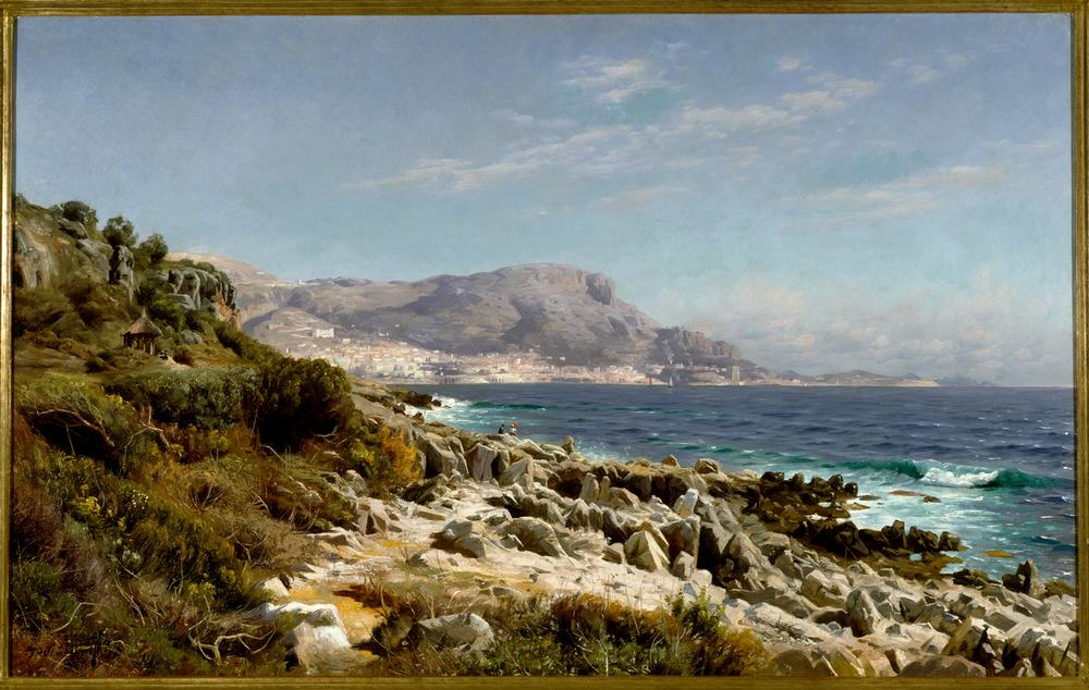 Coast near Monte Carlo from Peder Moensted