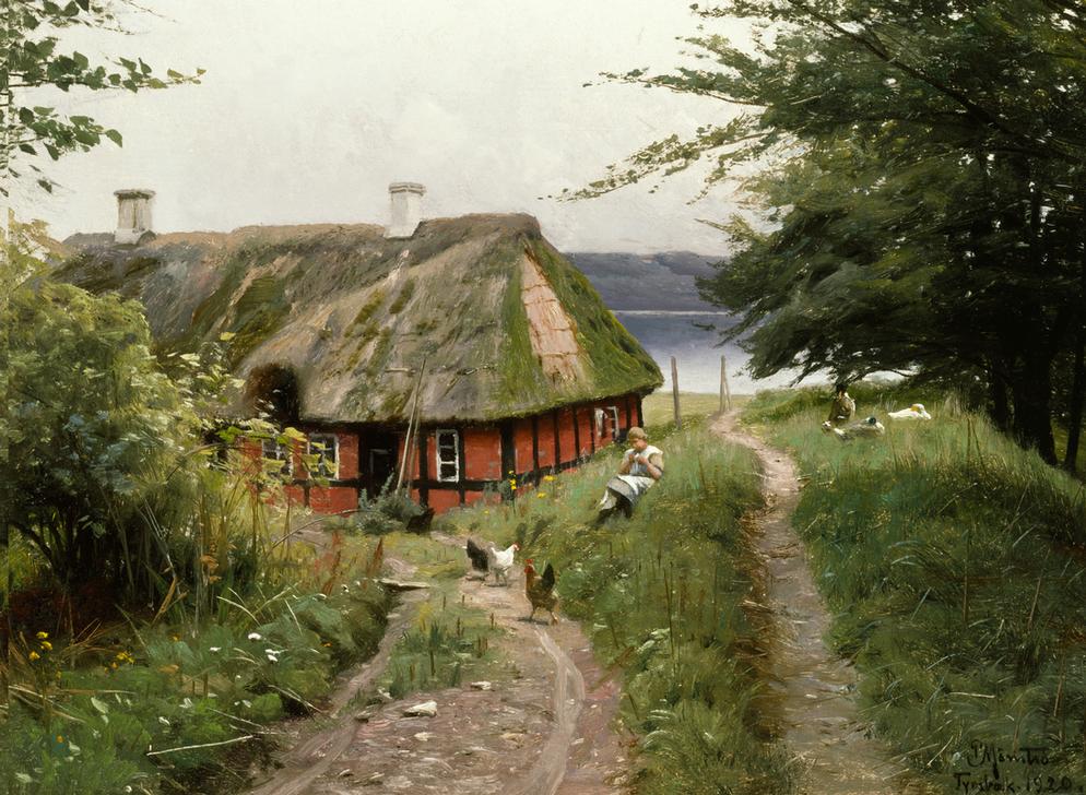 Summer Idyll at the Fisher's Hut from Peder Moensted