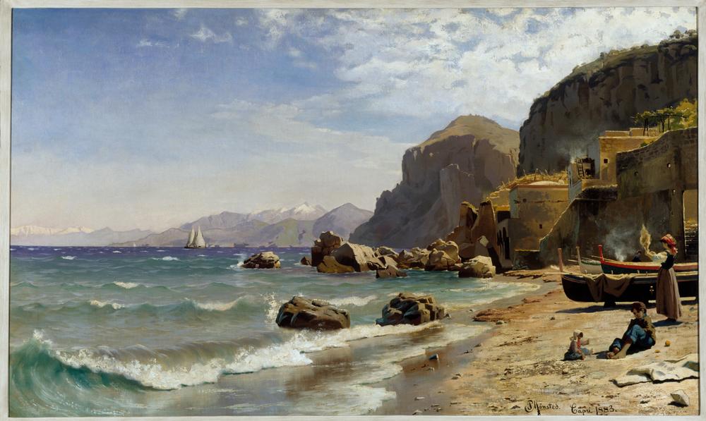 Beach on Capri from Peder Moensted