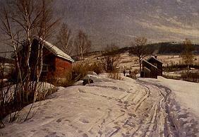 Winter landscape at Lillehammer