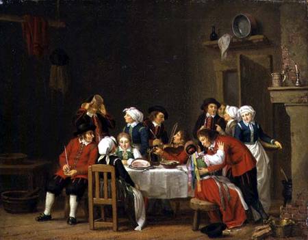 Convivial Scene in a Peasant's Cottage from Per Hillestrom
