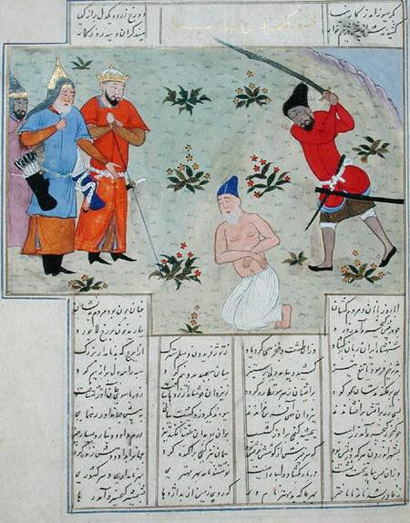 Ms C-822 An execution, from 'Shah-Nameh, or The Epic of the Kings' from Persian School