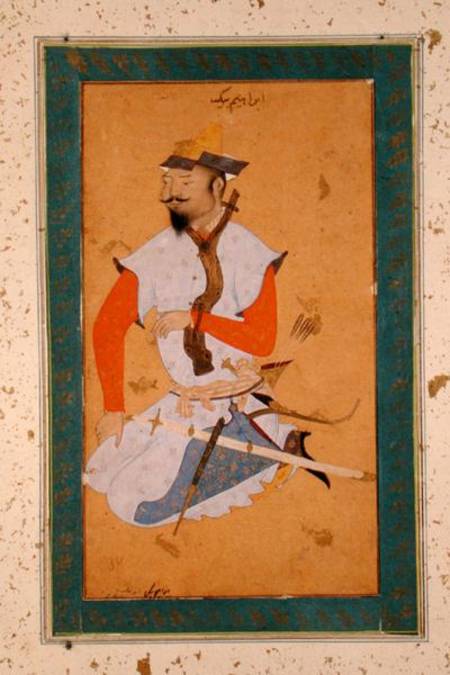 A Turkoman Prisoner of the Mughals, from the Large Clive Album from Persian School