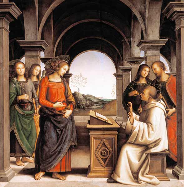 Vision of holy Bernhard from Perugino (eigentl. Pierto di Cristoforo Vanucci)