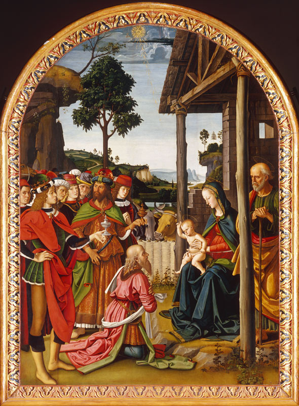 Adoration of Kings / Perugino / 1475 from Perugino (eigentl. Pierto di Cristoforo Vanucci)