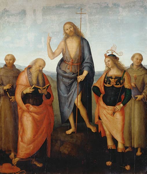Perugino / John the Baptist / Paint. from Perugino (eigentl. Pierto di Cristoforo Vanucci)