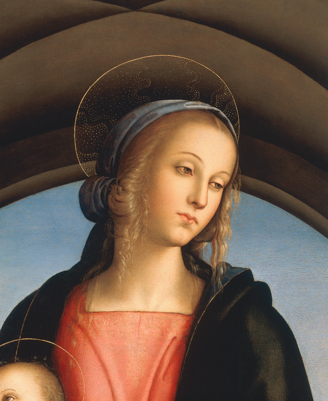 Perugino, Head of Mary from Perugino (eigentl. Pierto di Cristoforo Vanucci)