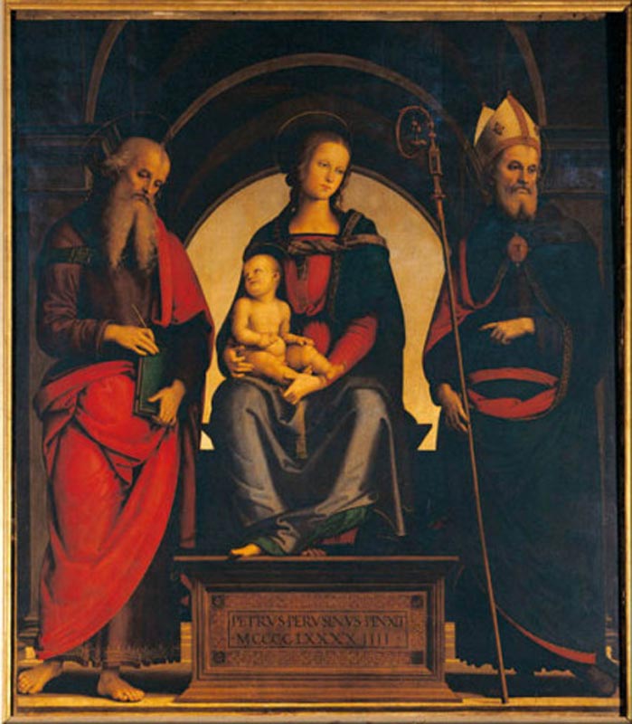 Perugino, Madonna & Child w.Saints /1494 from Perugino (eigentl. Pierto di Cristoforo Vanucci)