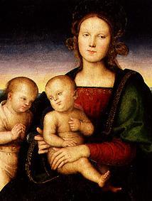 Maria with the child and the Johannesknaben from Perugino (eigentl. Pierto di Cristoforo Vanucci)