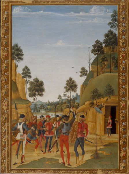 Miracle of St.Bernard / Perugino from Perugino (eigentl. Pierto di Cristoforo Vanucci)