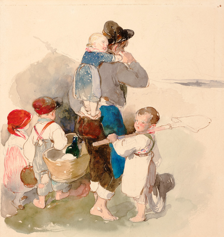 Children on Their Way to Work in the Fields from Peter Fendi