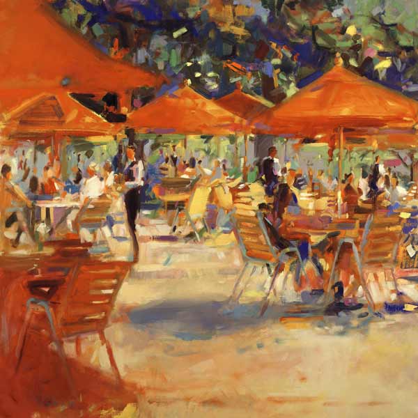 Le Cafe du Jardin (oil on canvas)  from Peter  Graham